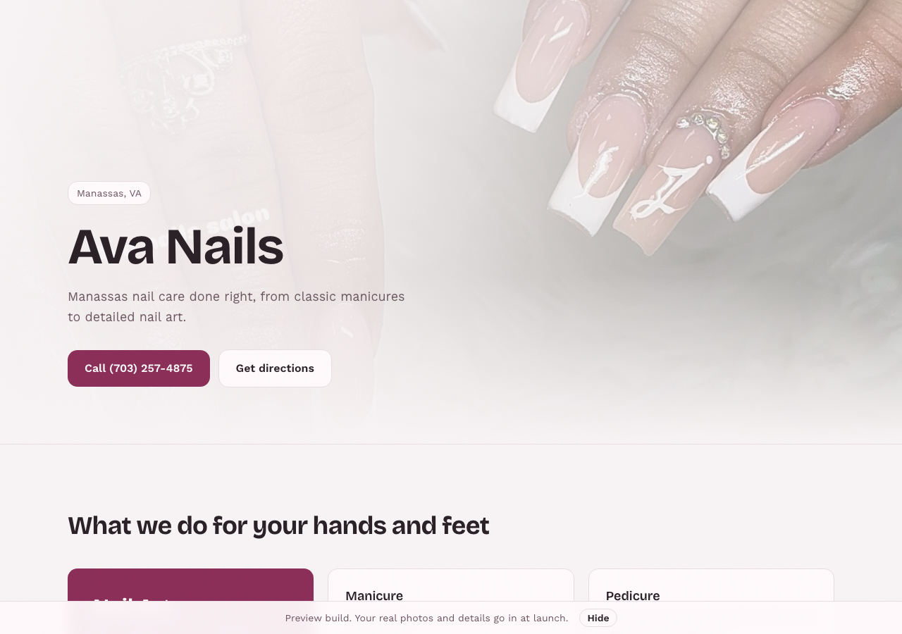 Ava Nails website
